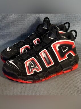 Nike Air More Uptempo 96 Laser Crimson Shoes CJ6129-001 Men’s Size 8